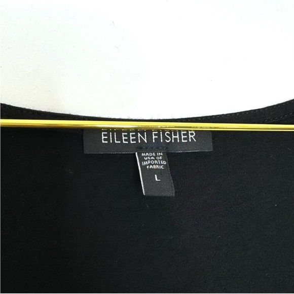 Eileen Fisher Sleeveless handkerchief Hem stretch knit Midi Size L - Picture 7 of 8